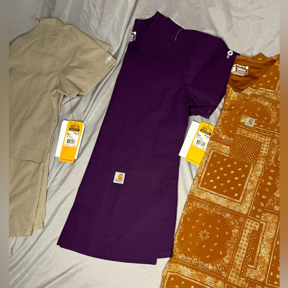 Brand new Carhartt scrub tops
